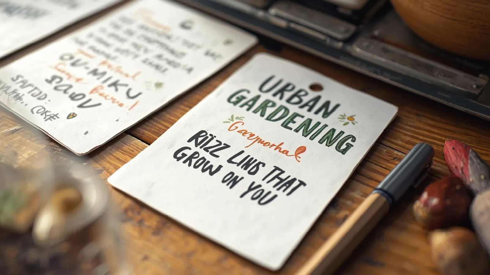 Urban Gardening Rizz Lines That Grow on You