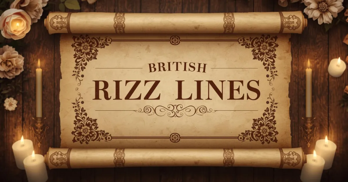 British Rizz Lines That Sound Classy and Charming