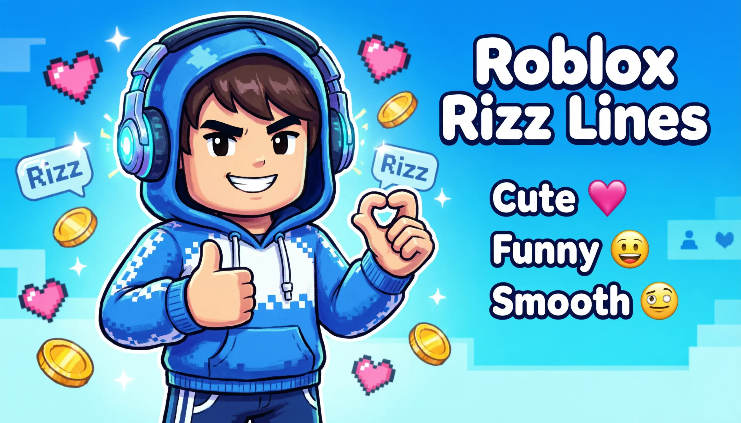 Roblox Rizz Lines Cute, Funny & Smooth Gamer Flirting Lines 