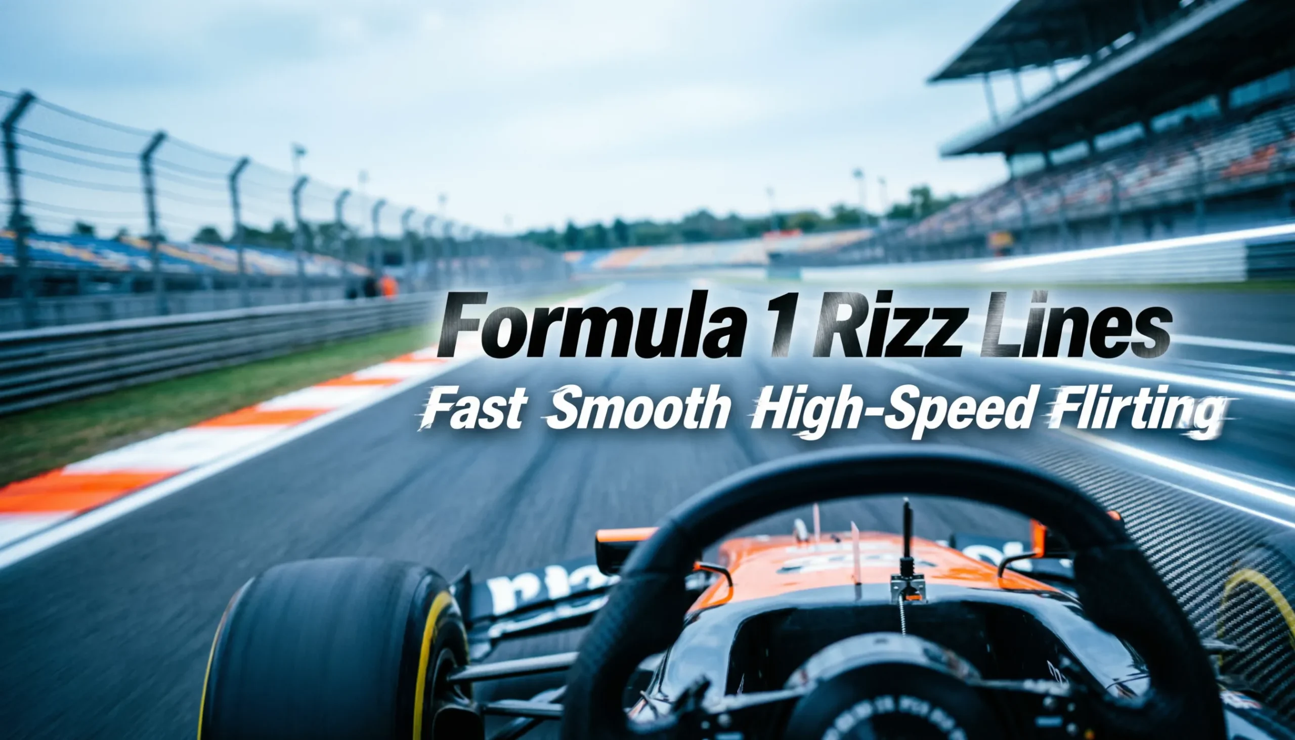 Formula 1 Rizz Lines Fast, Smooth & High-Speed Flirting