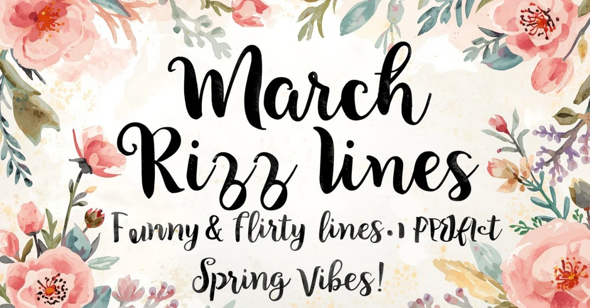 March Rizz Lines Funny & Flirty Lines Perfect for Spring Vibes