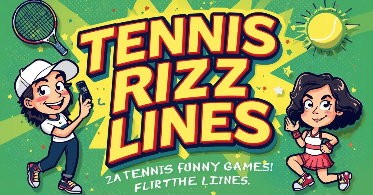 Tennis Rizz Lines Flirting Game with Smooth & Funny Lines