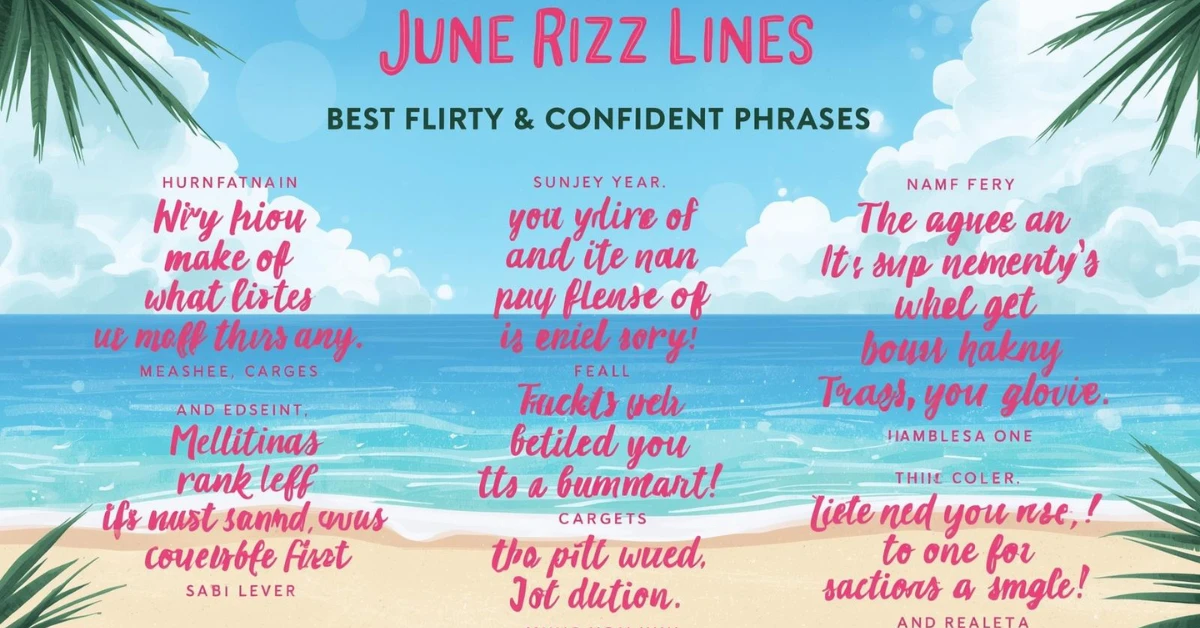 June Rizz Lines Best Flirty & Confident Phrases for Summer