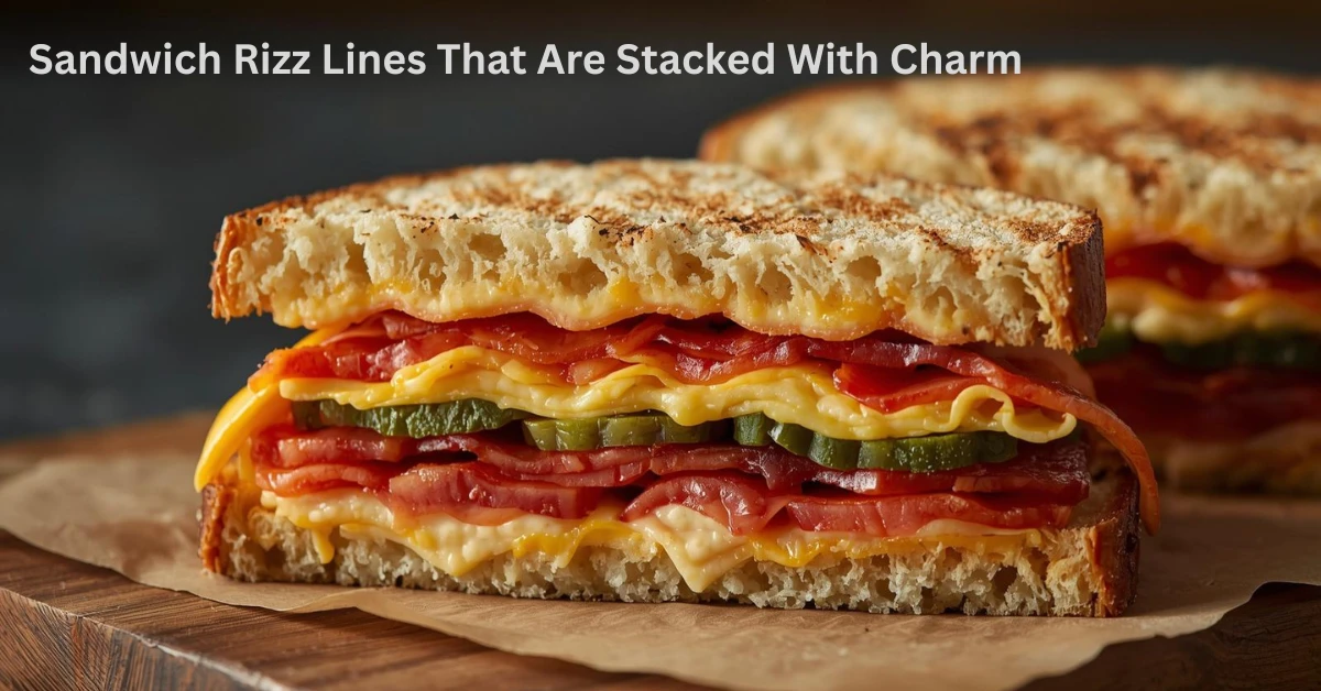 Sandwich Rizz Lines That Are Stacked With Charm