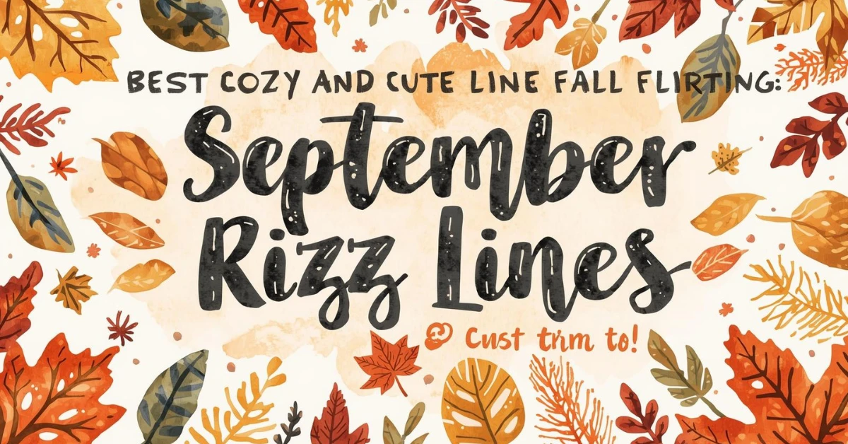 September Rizz Lines: Best Cozy and Cute Lines for Fall Flirting