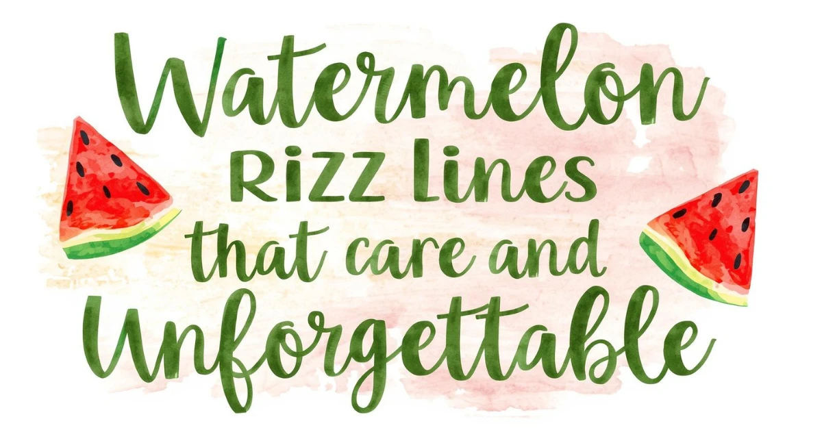 Watermelon Rizz Lines That Are Juicy and Unforgettable