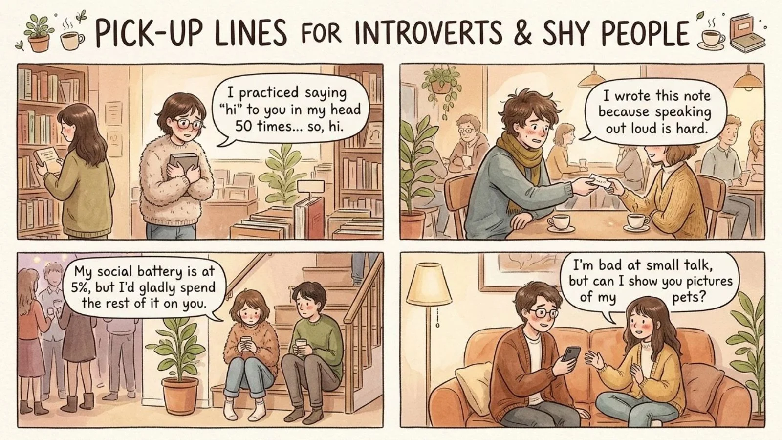 Pickup Lines for Introverts and Shy People
